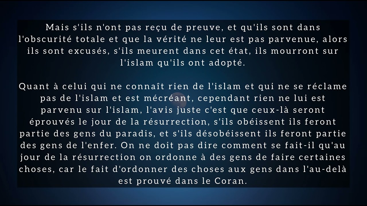 L'excuse pour cause d'ignorance dans les questions de chirk [cheikh Ibn Outhaymin]