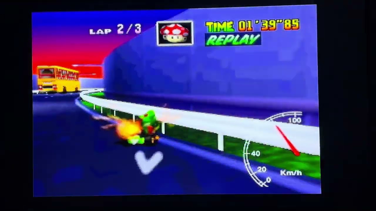 Mario Kart 64 - Toads Turnpike 3-Lap 2’59”89 PAL