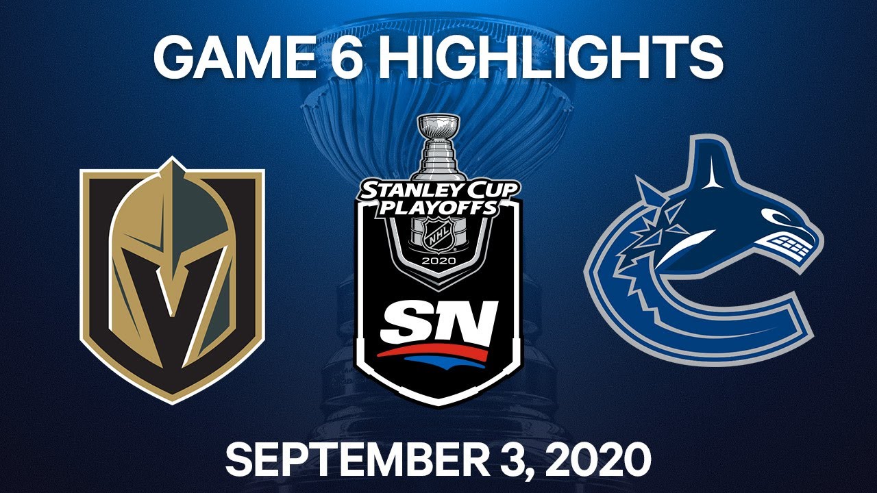 NHL Highlights | 2nd Round, Game 6: Golden Knights vs. Canucks - Sept 3, 2020