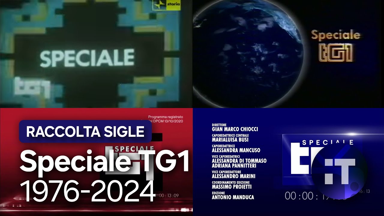 Raccolta sigle - Speciale TG1 | 1976-2024
