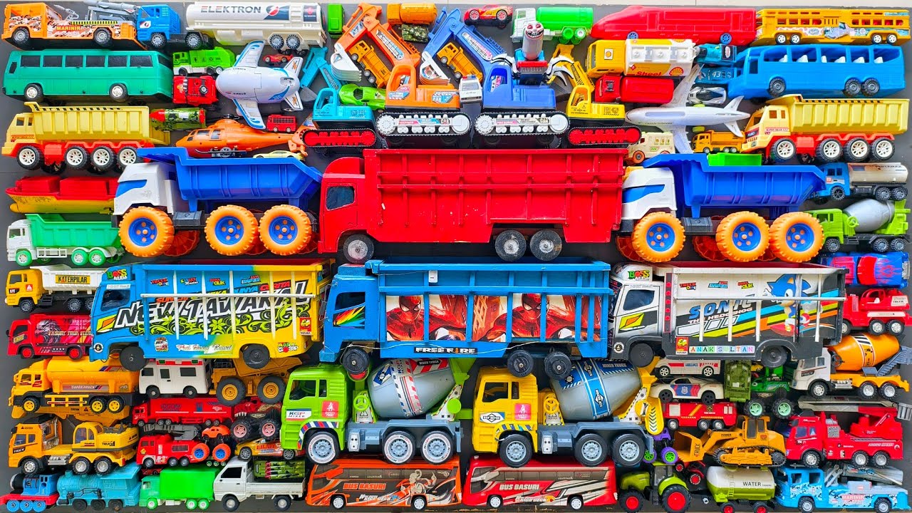 Mobil Mobilan Truk Oleng , Mobil Truk Molen, Mobil Balap, Truk Pasir, Excavator, Mobil Roket, Damkar
