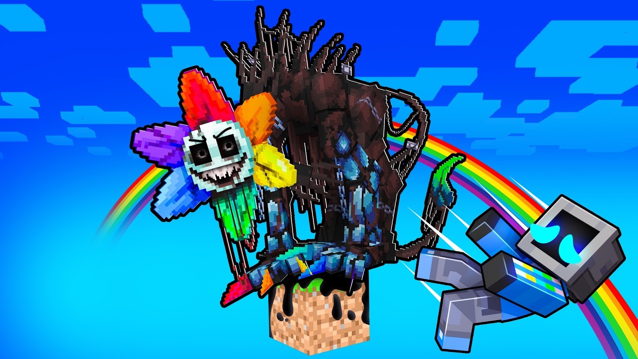 One Block Skyblock with TWISTED DANDY WORLD in Minecraft!