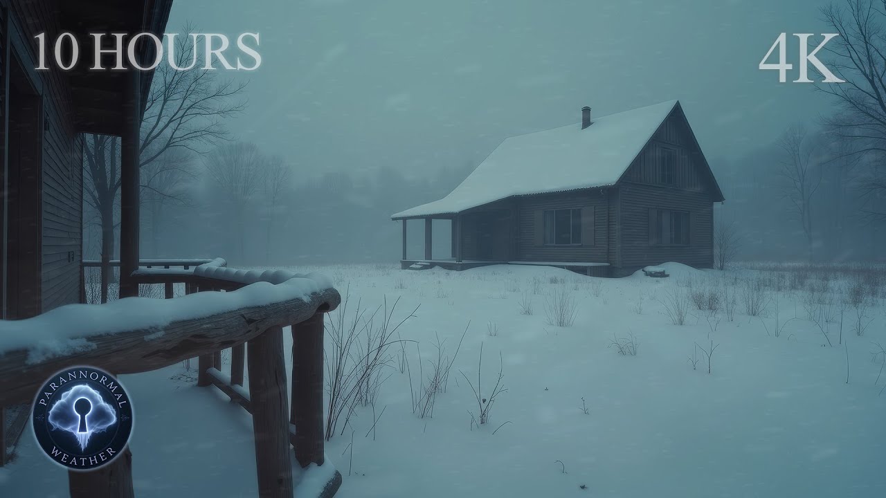 Frozen Homestead | 10 Hours of Snowfall Silence, Distant Fog & Abandoned Winter Calm