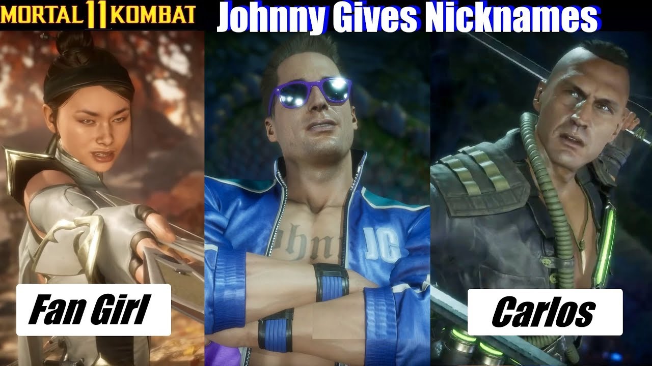 MK11 Johnny Cage Calls Characters Funny Names - Mortal Kombat 11