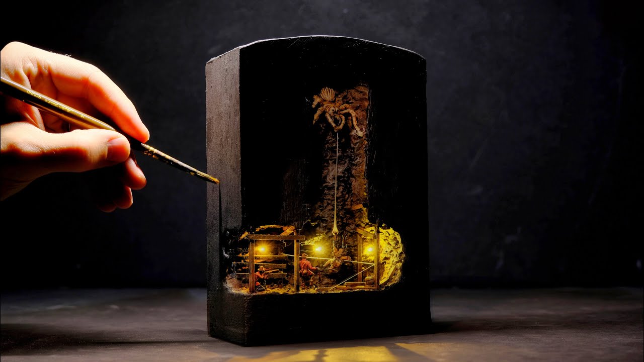MINE DISASTER DIORAMA