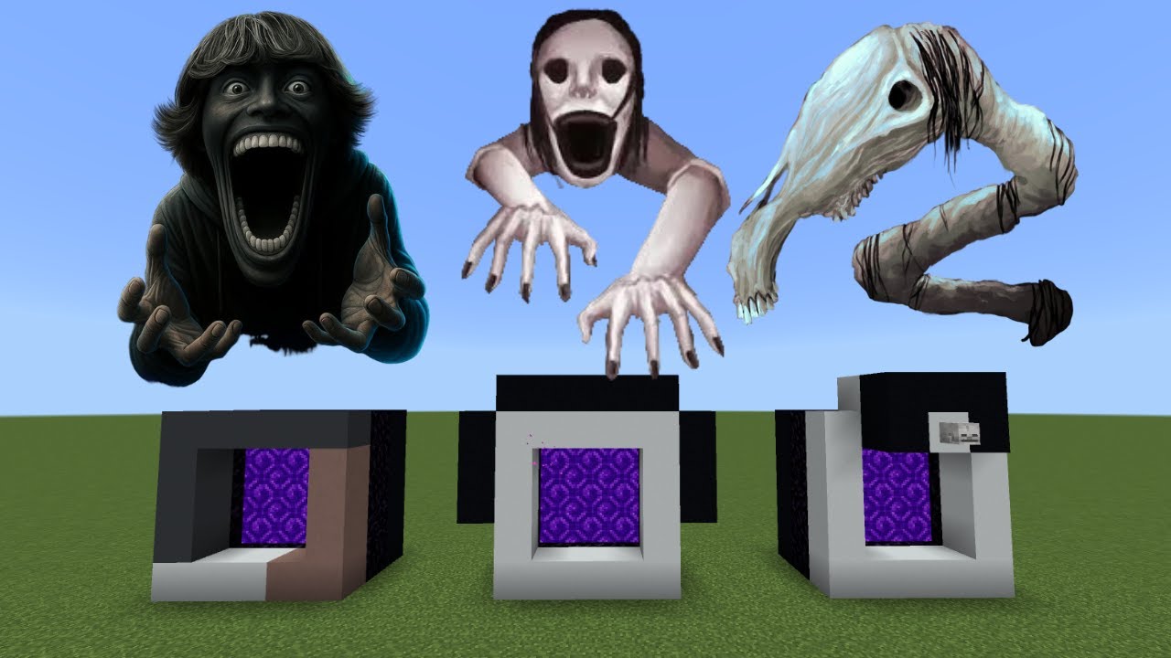 How To Make A Portal To SCP067KID PetaPeta Long Horse in Minecraft