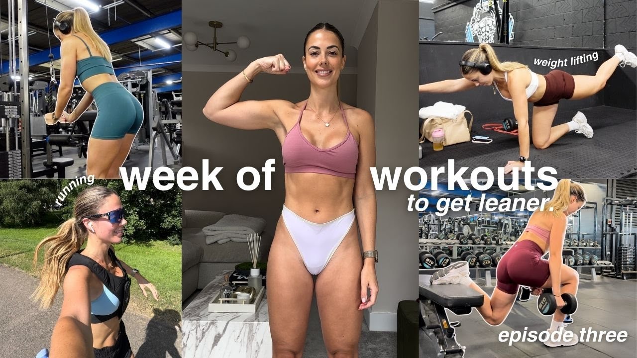 A FULL WEEK OF WORKOUTS | running and lifting to get leaner