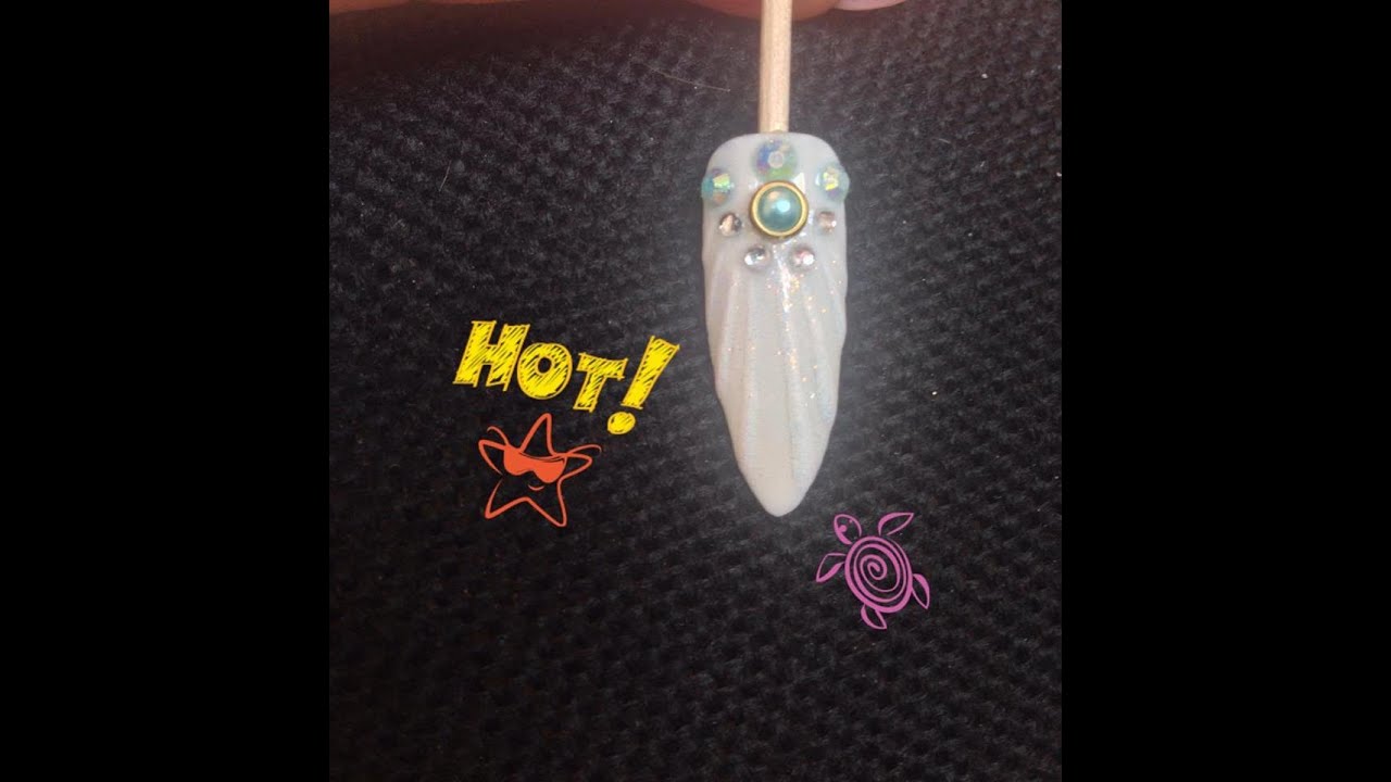 🌴🍉HOT!!! ΣΧΈΔΙΟ ΚΟΧΥΛΙ ΜΕ ΗΜΙΜΟΝΙΜΟ! SHELL NAIL ART 🌴🍉| CATHYS NAILS