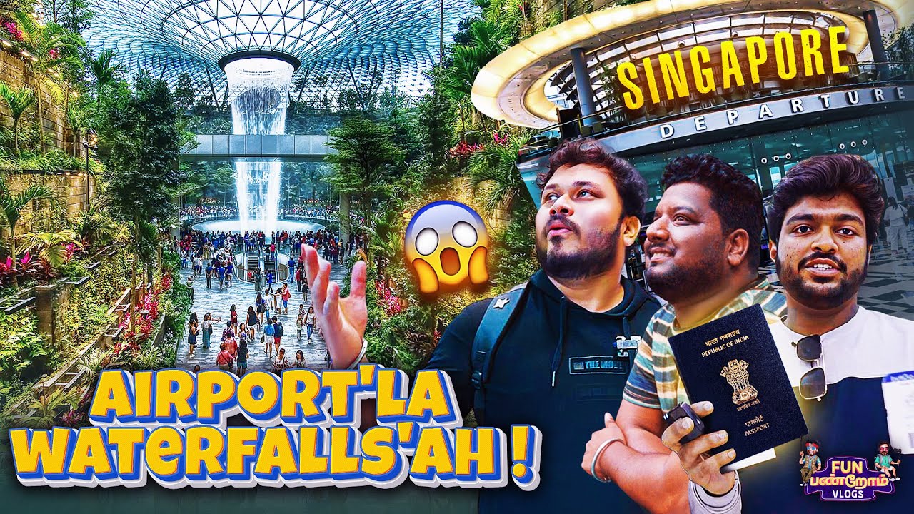 What is Inside Singapore Airport 😱 | Singapore Series | Fun Panrom Vlogs 4K with Subtitles