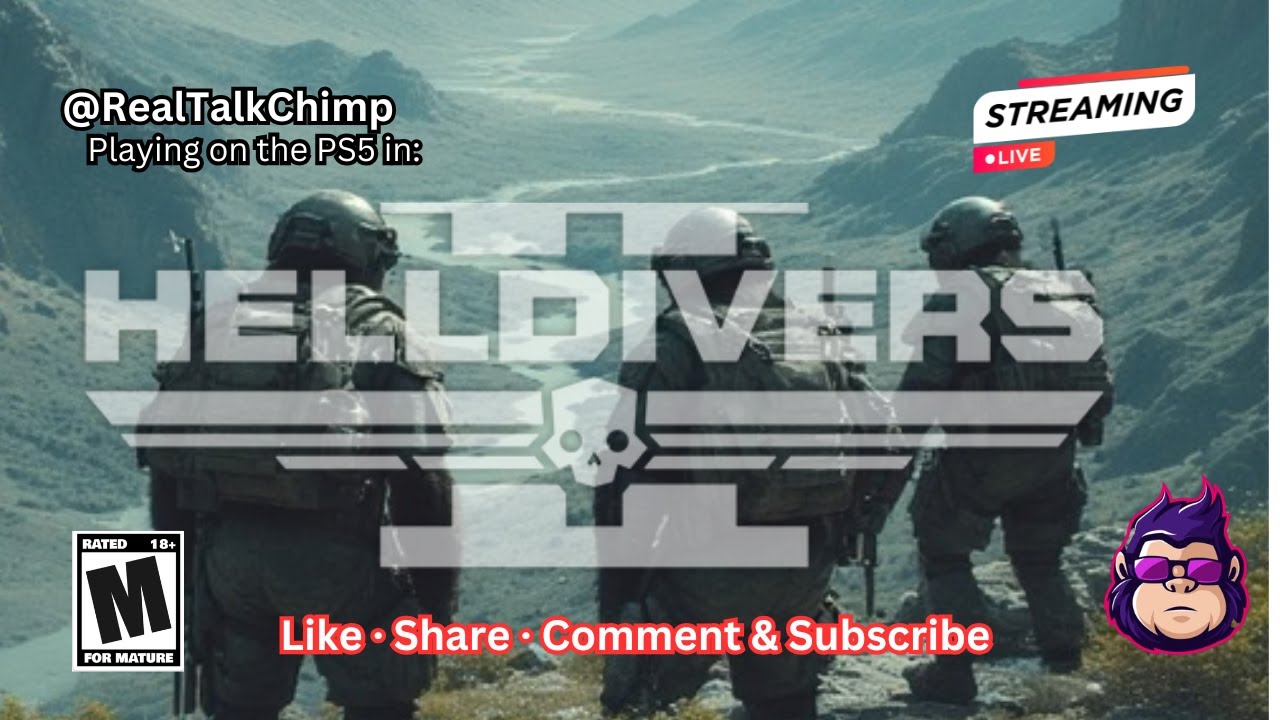 Helldivers 2 - Live on PS5 #PS5Live #helldivers2 #gaming #hordeshooter #democracy