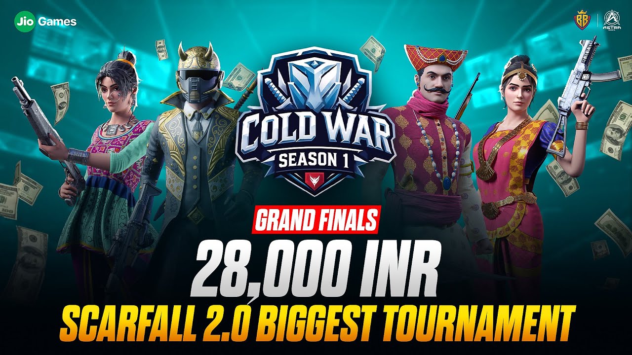 ScarFall 2.0 Biggest Tournament  | ₹28,000 Prize Pool | Cold War S1 | Grand Finals Day 2 LIVE 🔴