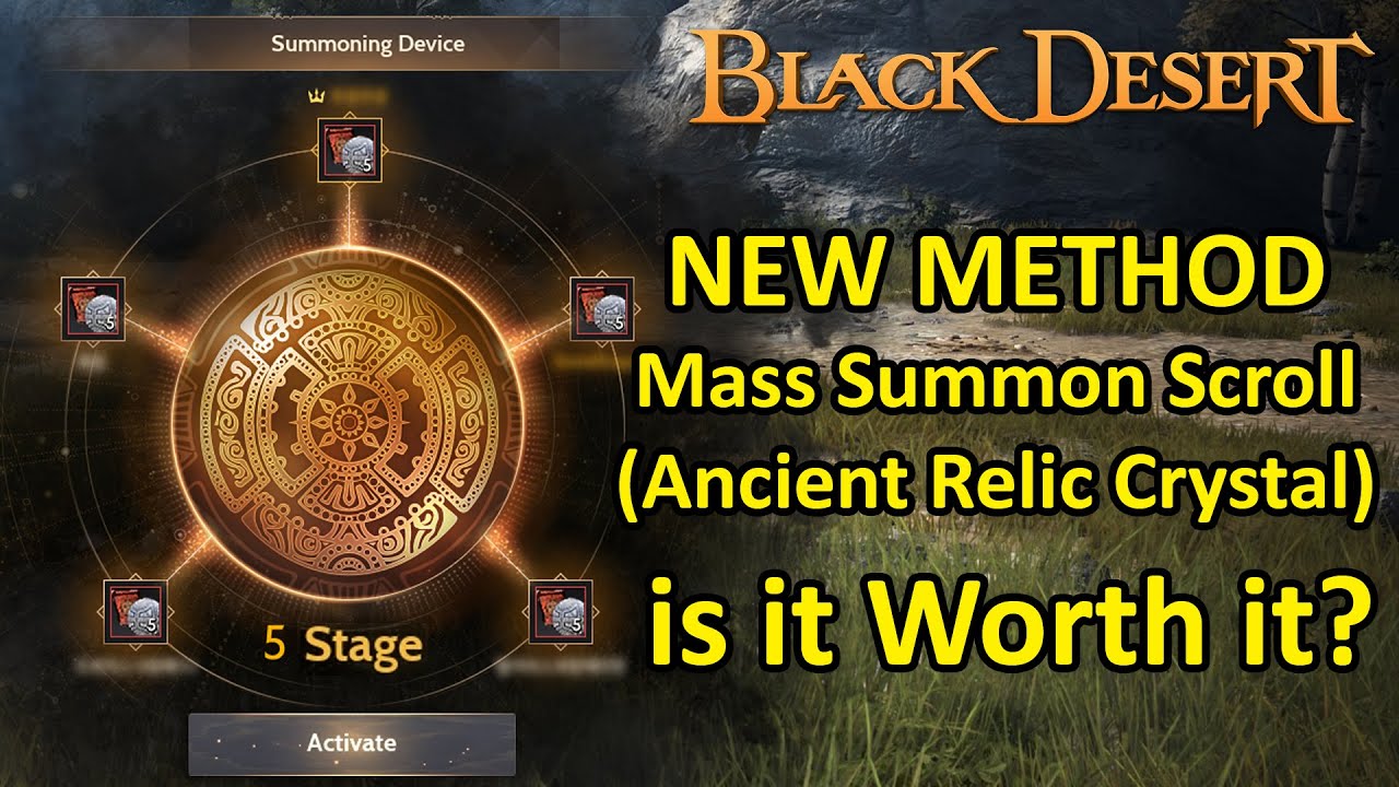 Mass Summon Scroll Guide & Review (Ancient Relic Crystal), is it Worth it? (Black Desert Online)