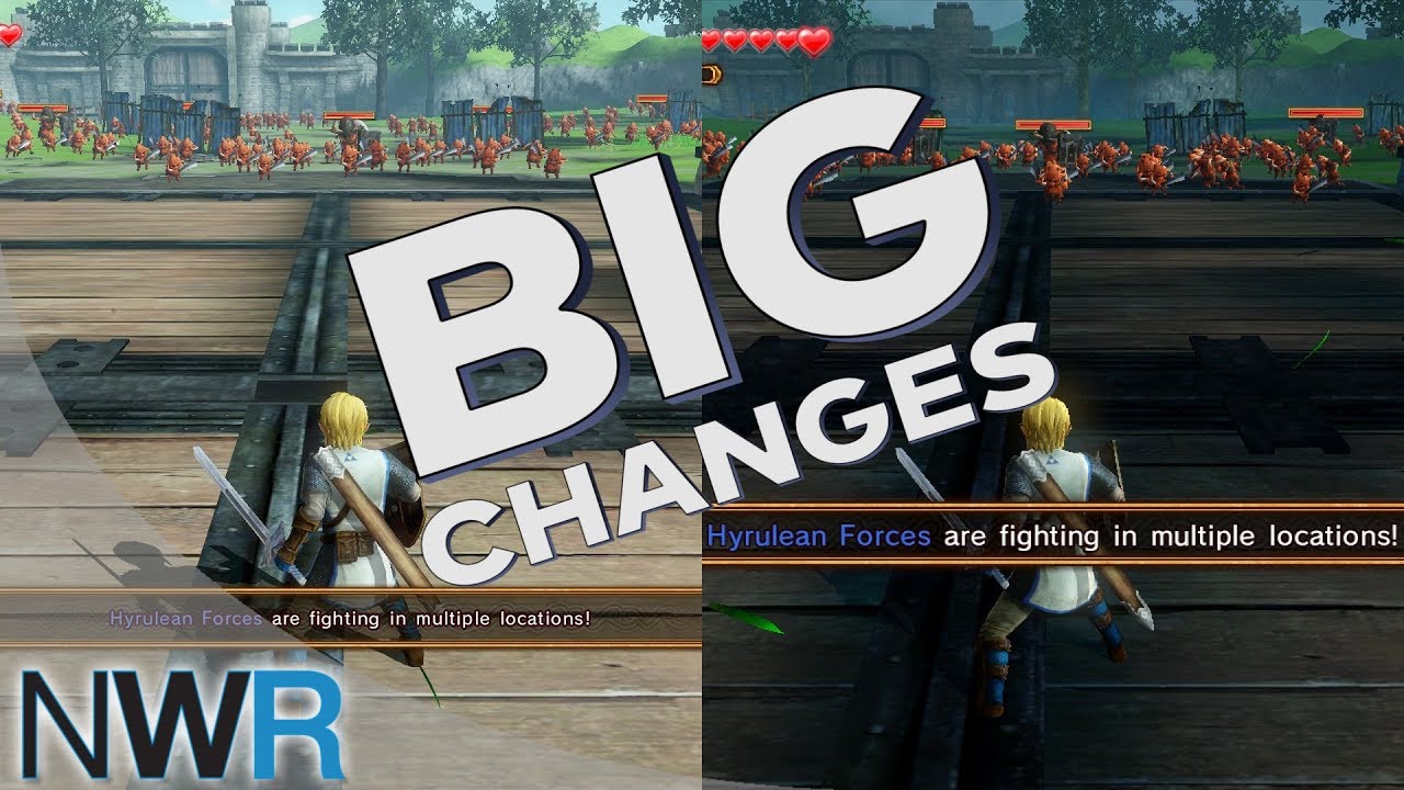 Hyrule Warriors Switch VS Wii U Graphics and Framerate