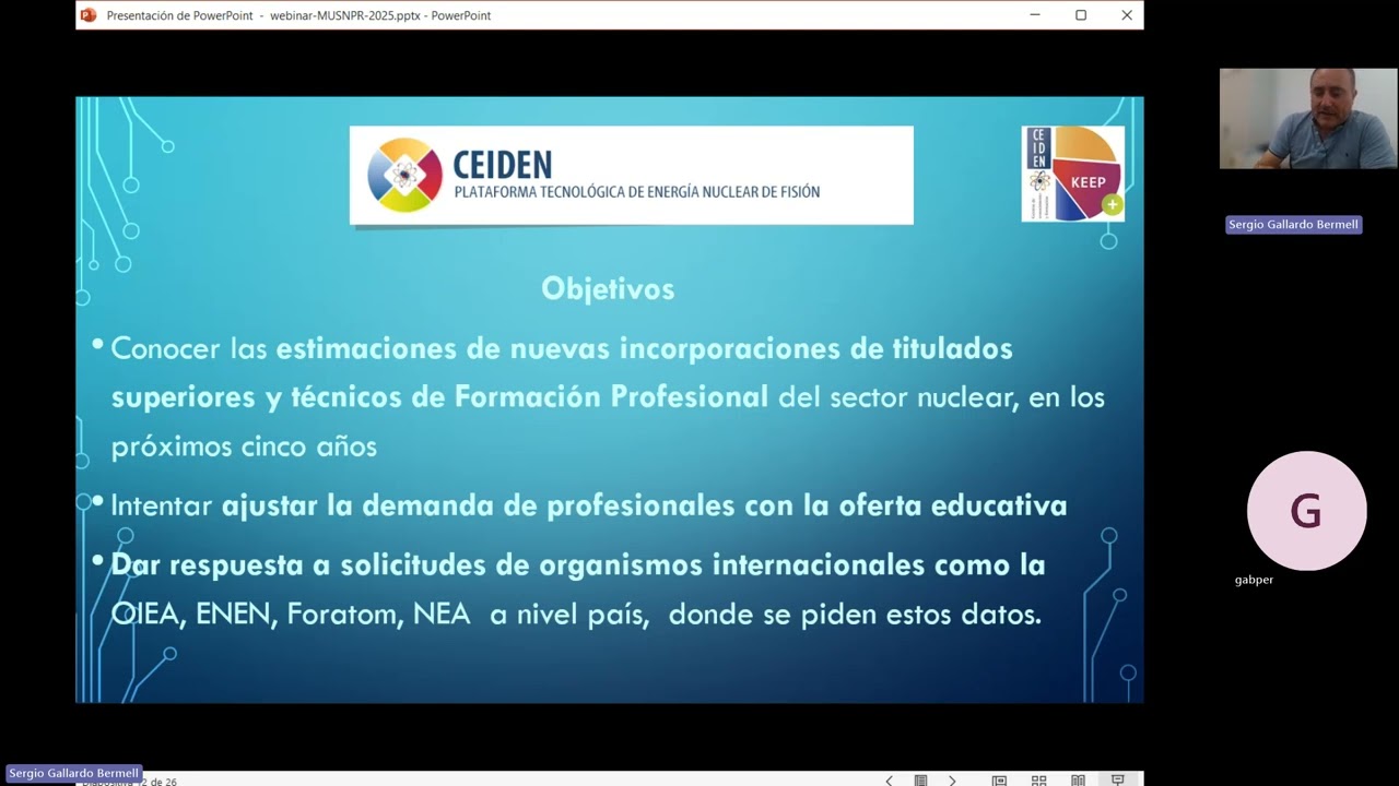M&aacute;ster Universitario en Seguridad Nuclear y Protecci&oacute;n Radiol&oacute;gica - Webinar 2025 - UPV