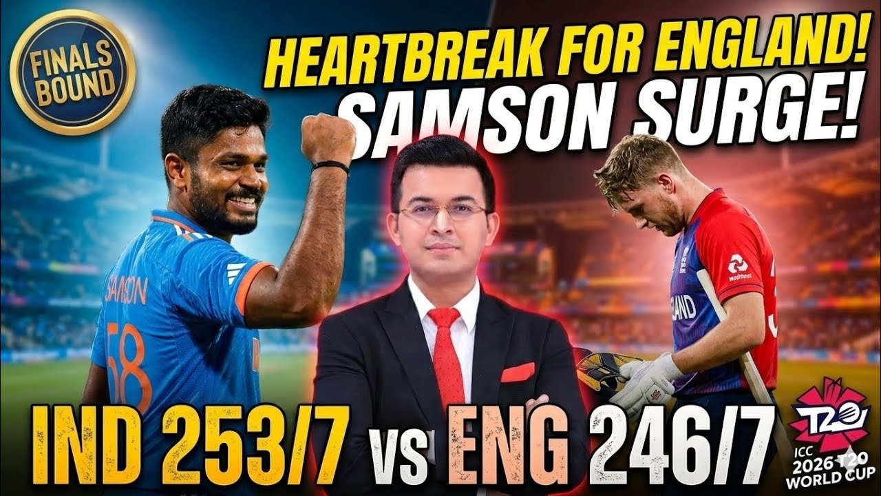 IndvsEng: Absolute Cinema🔥 India Pip England By 7 Runs To Seal Place World Cup Final. #indvseng 
