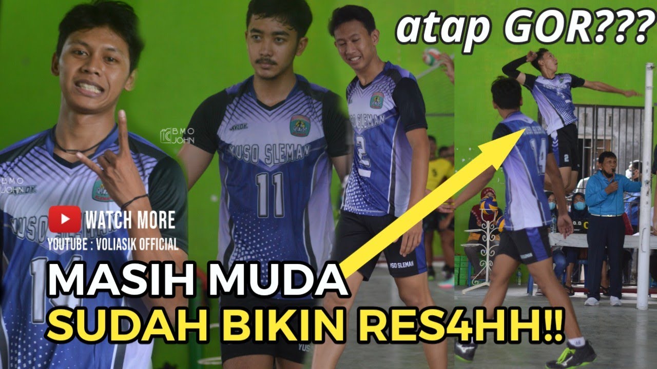 RAHMAT DAN SATYA, Duo Terbangnya YUSO SLEMAN di Kejurkab Sleman Gor Medari