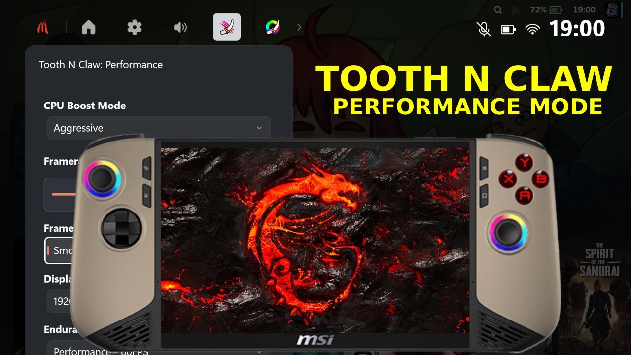 MSI Claw 8AI — режим производительности Tooth N Claw с объяснениями (с демонстрациями FPS в реаль...