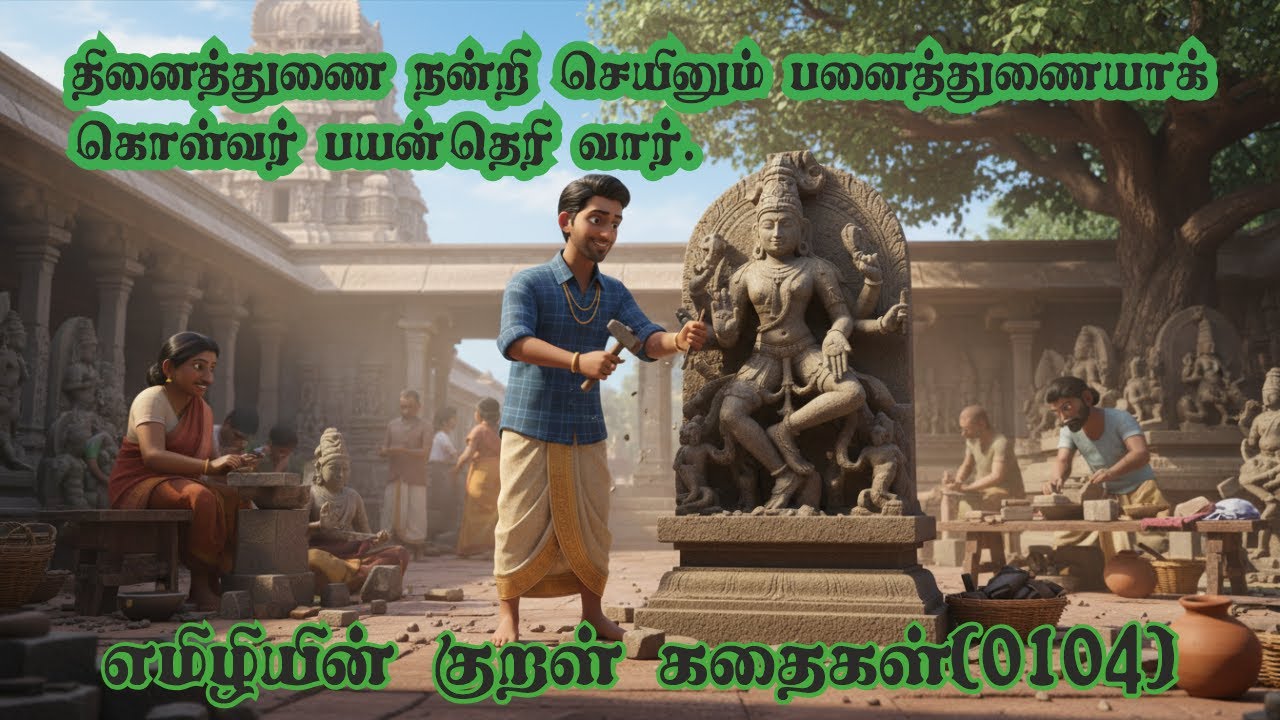 Emilyin Kural 0104 எமிலியின் குறள்: தினைத்துணை நன்றி செயினும் பனைத்துணையாக் கொள்வர் பயன்தெரி வார்.