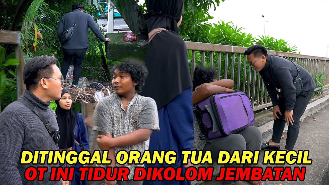 SEDIH !! TIDUR DIBAWAH KOLONG JEMBATAN, ORANG TERLANTAR INI DITINGGAL KEDUA ORANG TUANYA DARI KECIL