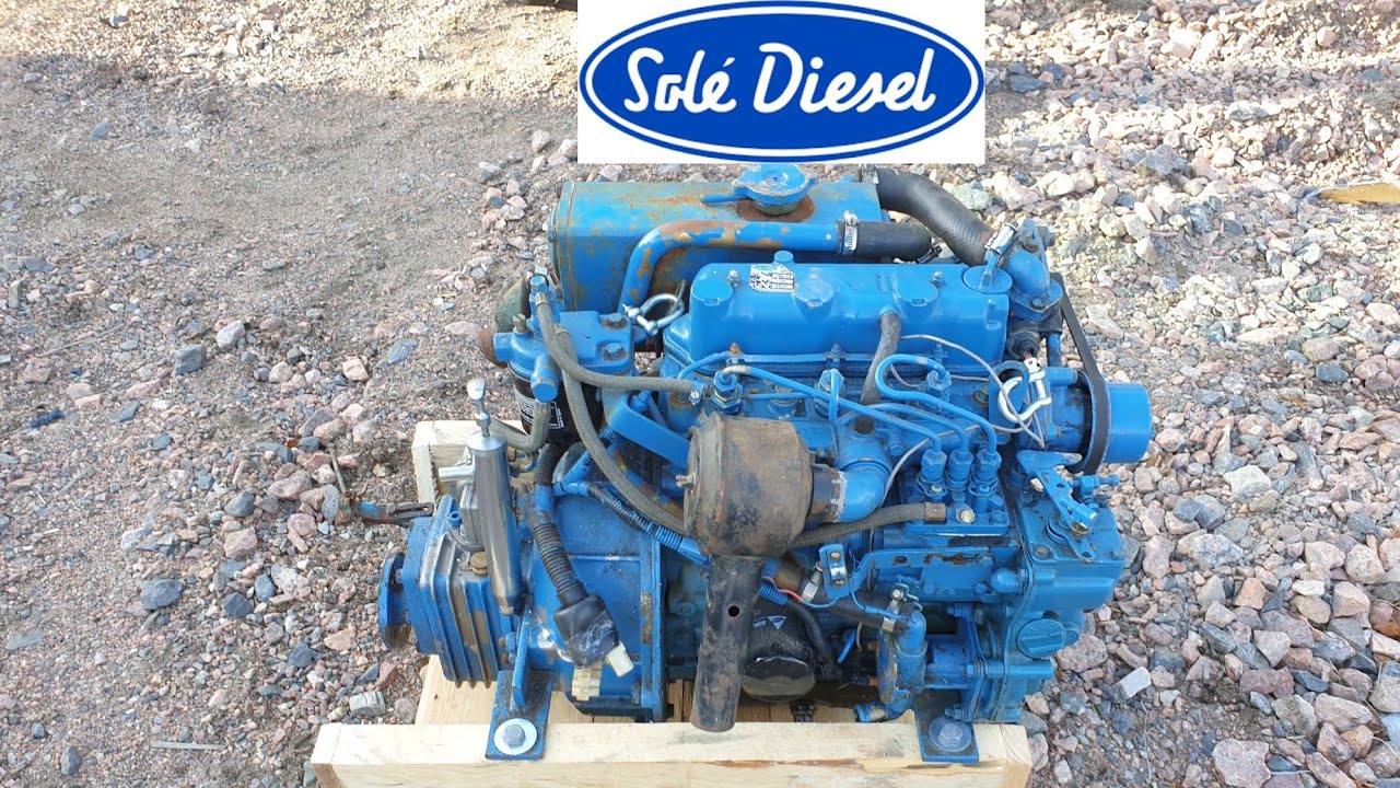 Sole Diesel Marine Engine Mini 26 testrun