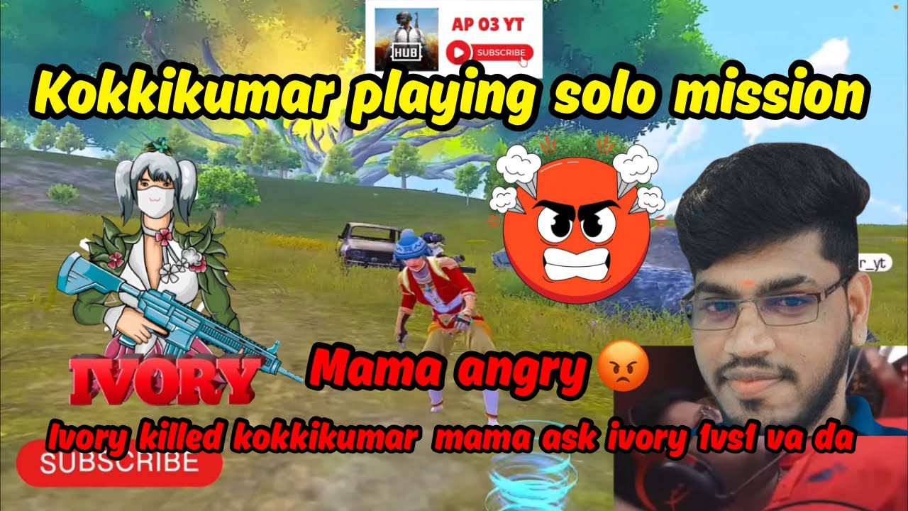 Ivory killed kokkikumar | mama ask ivory 1VS1 variya 😡 #madanop #botsquadwar #botsquad #btswar #bts 