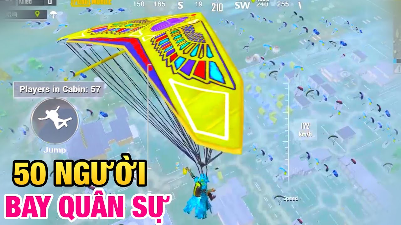 [PUBG Mobile] Trận Đấu Cực N&oacute;ng | Hơn 50 Người Chơi Bay Xuống KHU QU&Acirc;N SỰ 😨 | T98