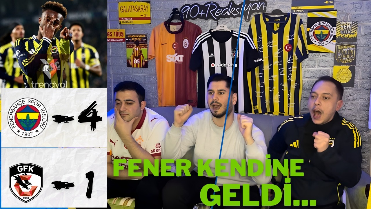 FENERBAHÇE BİRAZ NEFES ALDI !🟡🔵  FENERBAHÇE 4-1 GAZİANTEP F.K  #fenerbahçe