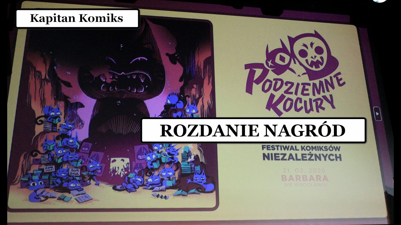 PODZIEMNE KOCURY 2026 - ROZDANIE NAGRÓD (PIERWSZA EDYCJA FESTIWALU KOMIKSÓW NIEZALEŻNYCH)