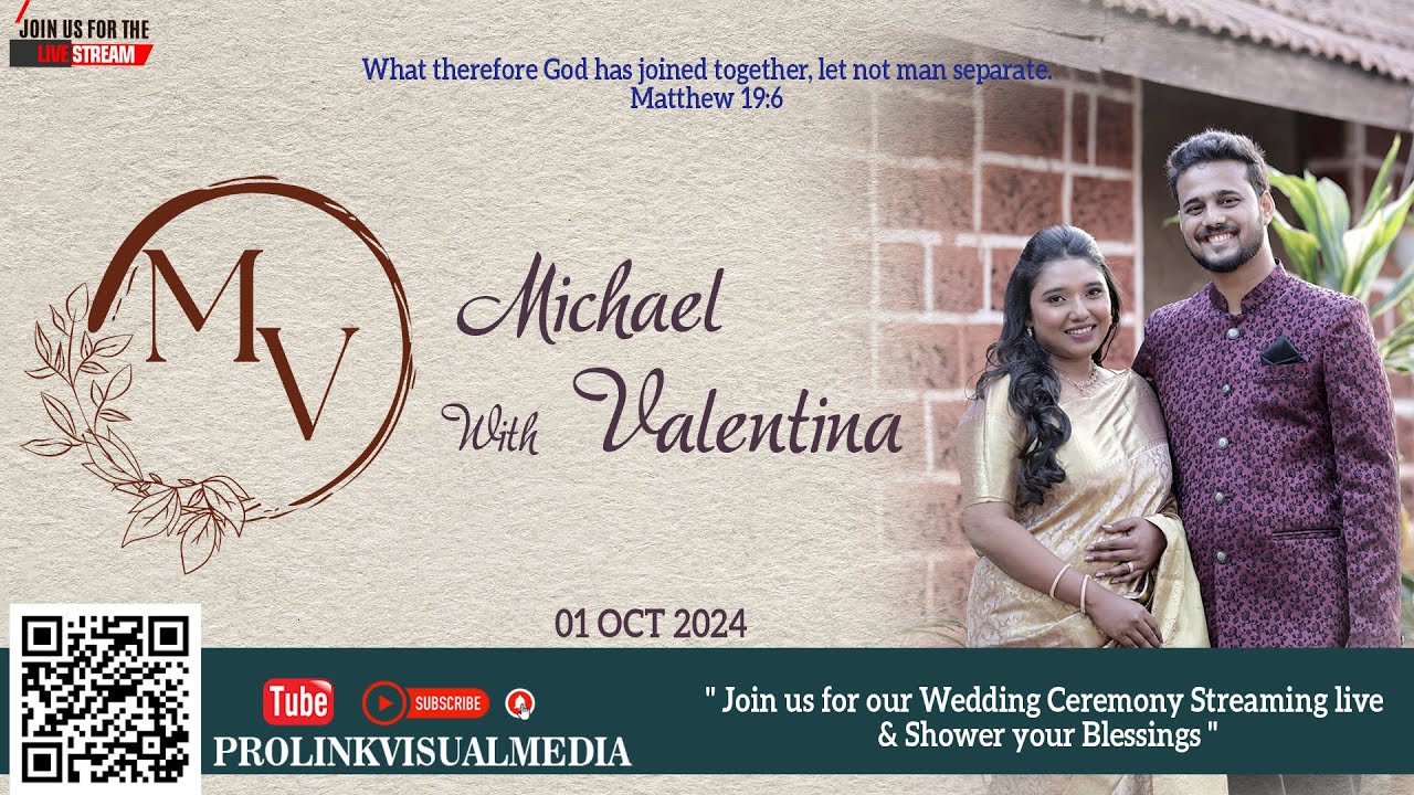 Michael with Valentina Wedding Live Streaming