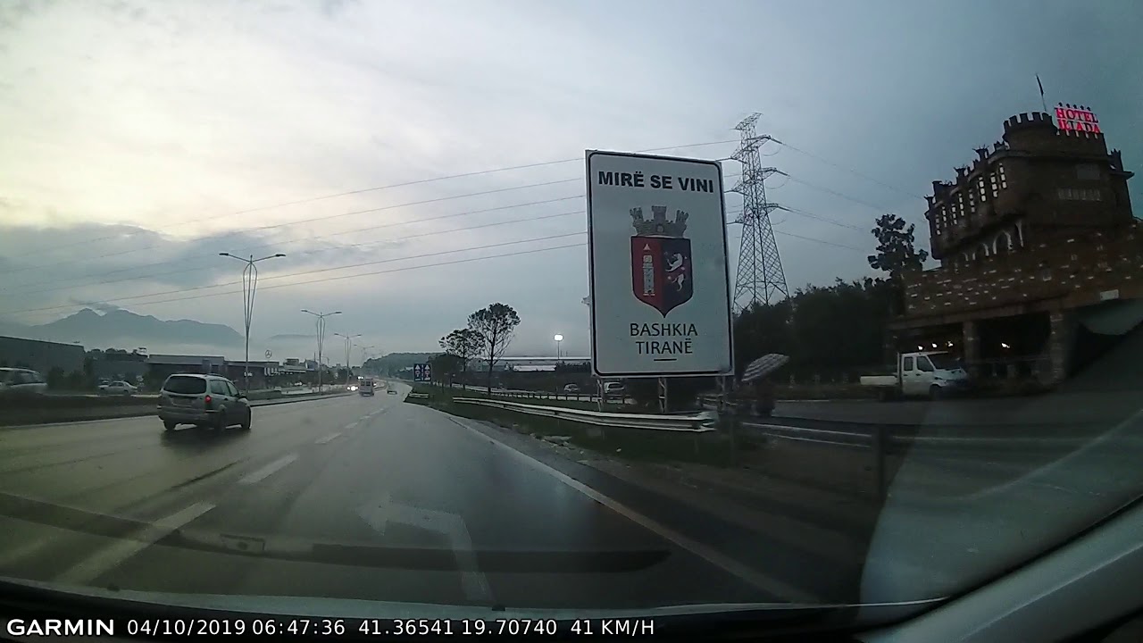DRIVE #786: Rinas-Tirana (Albania) (timelapse 4x) *Read Description*