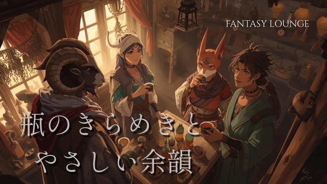 【作業用BGM】瓶のきらめきとやさしい余韻｜異世界ラウンジ・幻想ジャズ