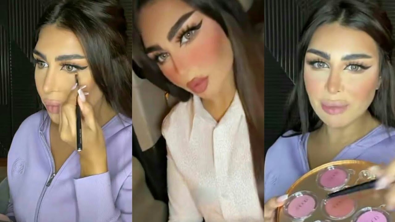 تتوريال مكياج مناسبات مع ايلاينر عريض + سيروم يعالج المسام و يعطي نضارة للوجه / سناب ريم الشمري