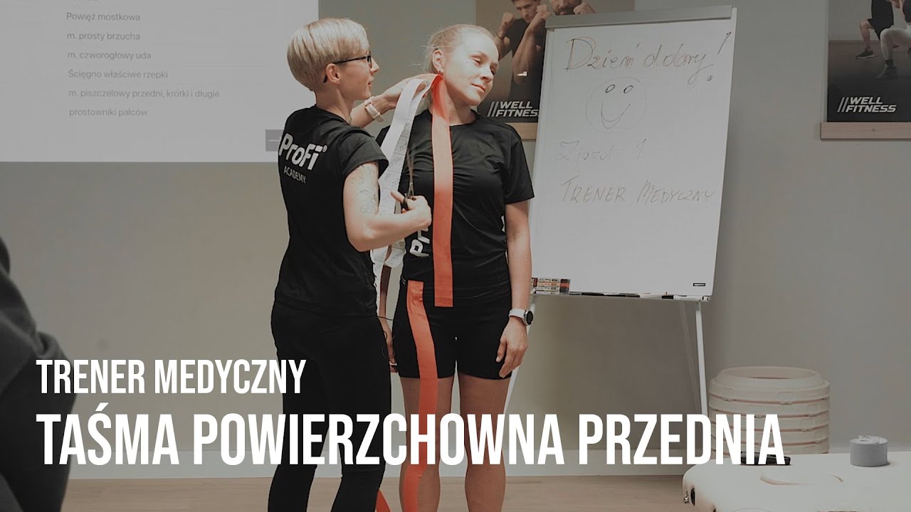 TAŚMA POWIERZCHOWNA PRZEDNIA - TRENER MEDYCZNY