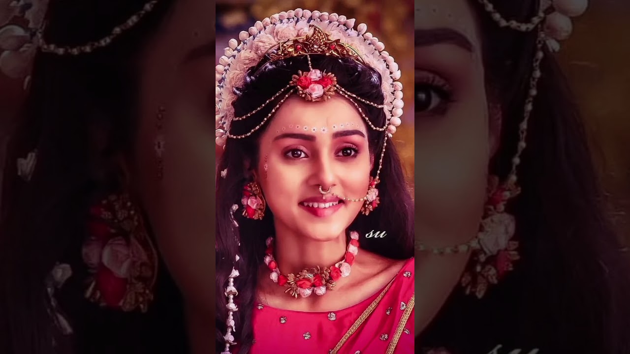 who is your favourite?Radha vs rukmini 🥰😍 #shorts #youtubeshorts #radhakrishna
