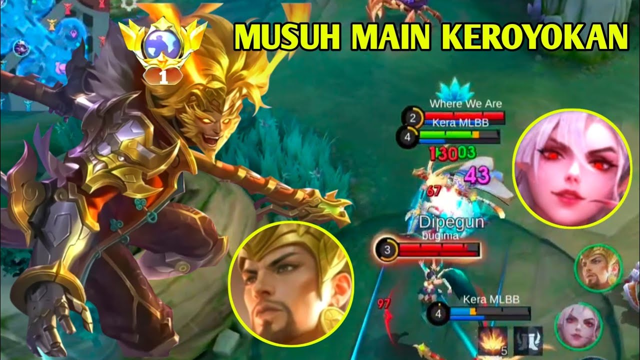 RAJA SUN KASIH PELAJARAN MUSUH MAIN KEROYOKAN SAMPAI SURENDER