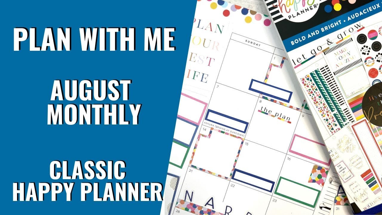 PLAN WITH ME | AUGUST MONTHLY