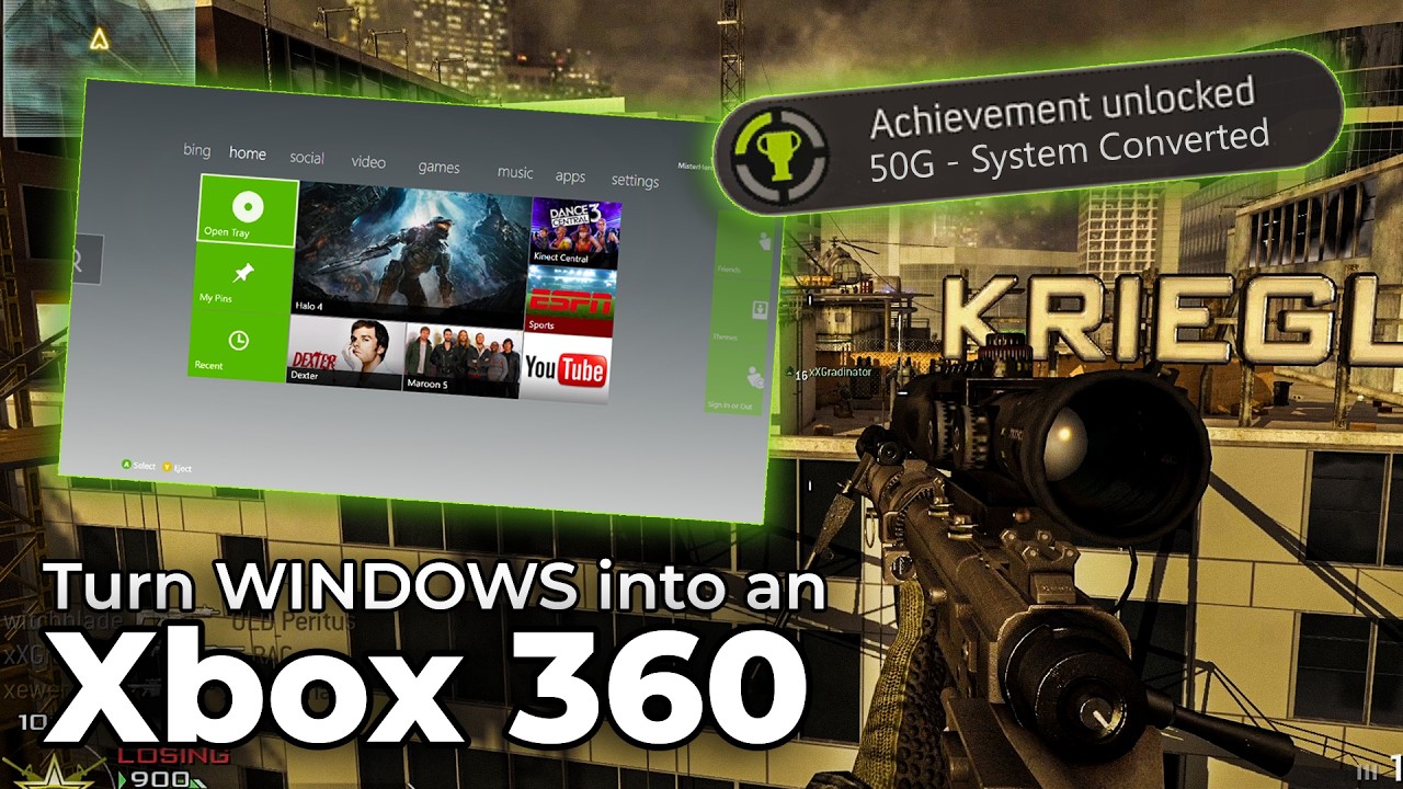 How to Turn Windows Into an Xbox 360