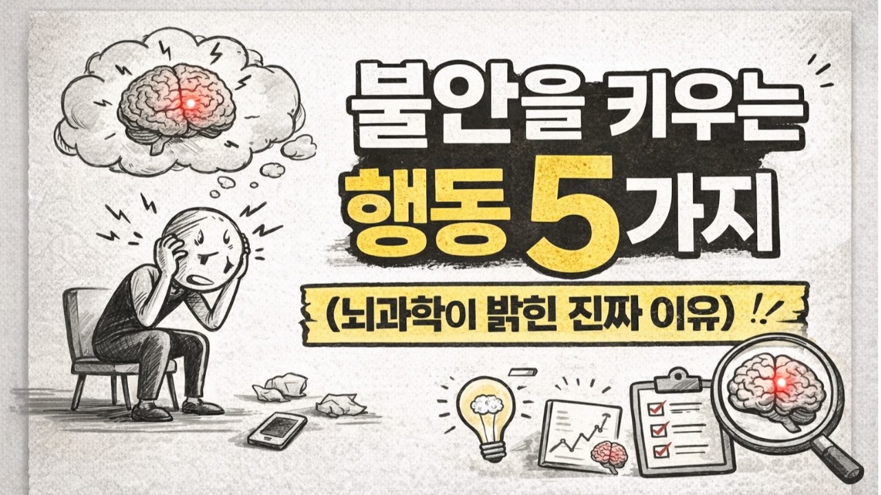 불안을 키우는 행동 5가지 (뇌과학이 밝힌 진짜 이유)