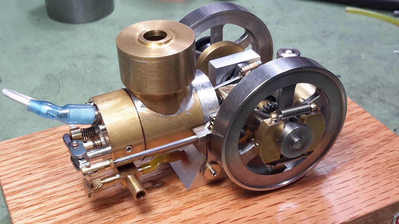 Miniature 4-Stroke Hit & Miss Internal Combustion Engine