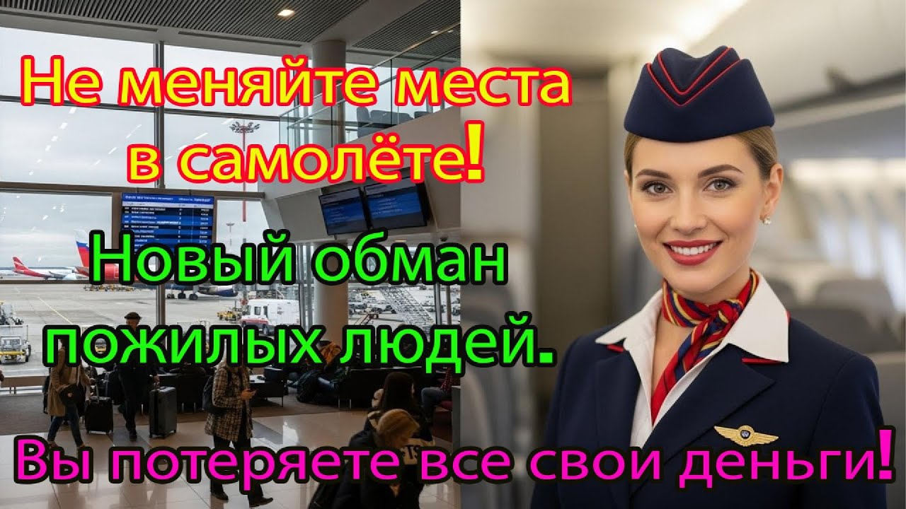 Просят поменяться местами в самолёте? Не соглашайтесь! Новый обман — деньги пропадут!