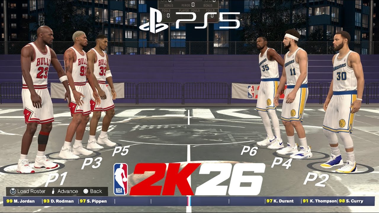 MJ, Rodman & Pippen 3v3 Curry, Klay Thompson & KD | Bulls vs Warriors