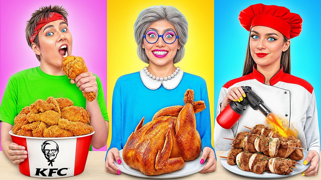 Me vs Grandma Cooking Challenge | Amazing Cooking Hacks by Funny DO Challenge
