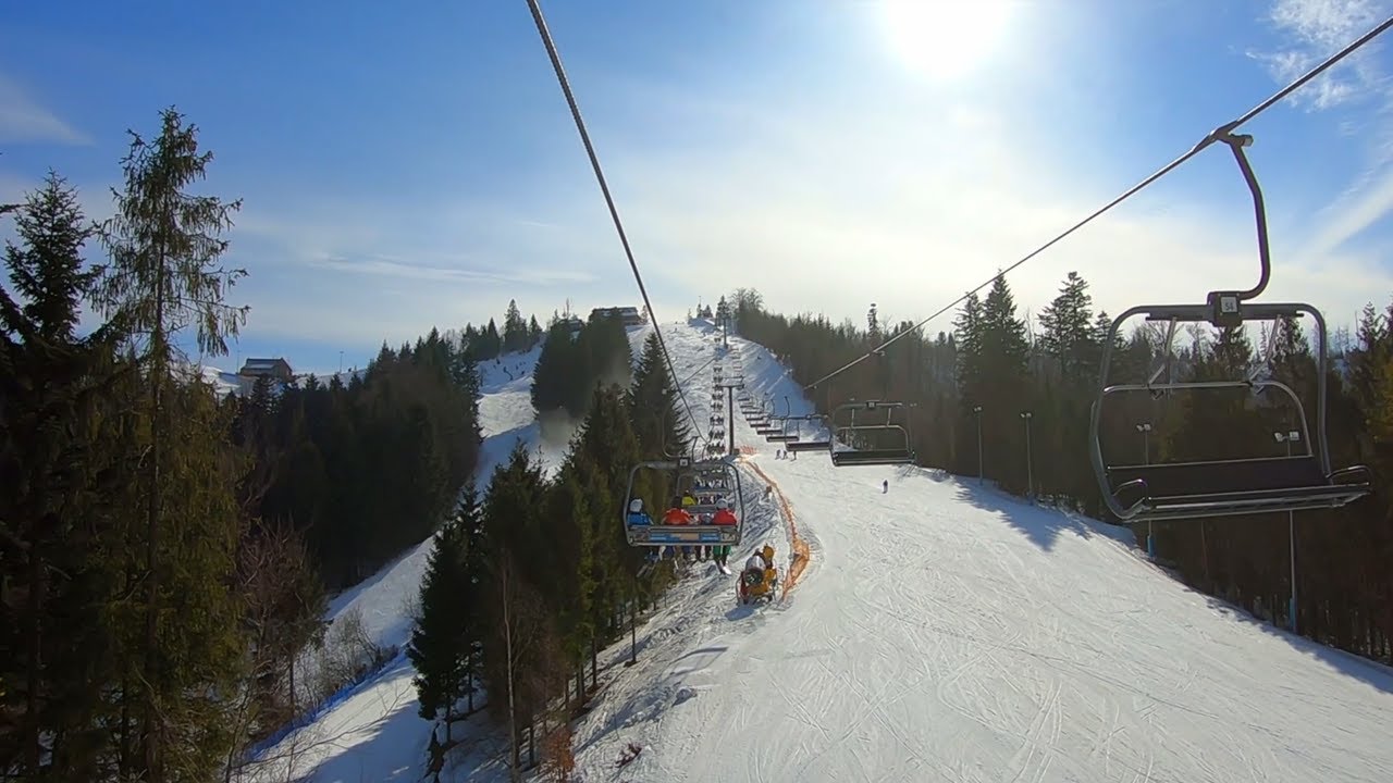 Wjazd Kolejką Linową - Stok Narciarski 