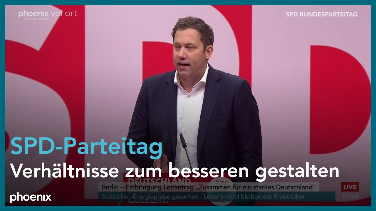 Rede von Lars Klingbeil beim SPD-Parteitag am 08.12.23