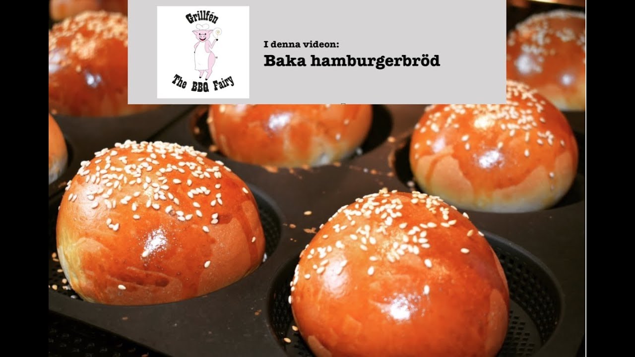 Baka brioche hamburgerbröd