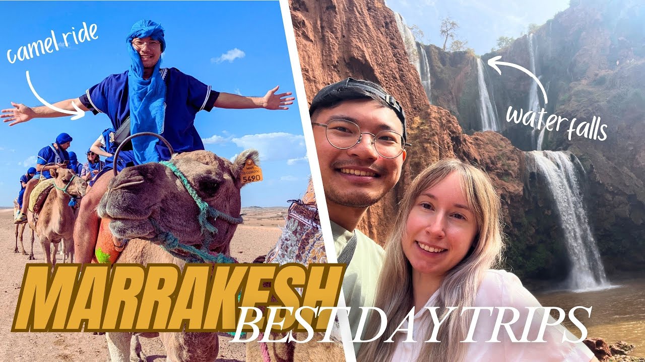 Best Day Trips from Marrakech: Ouzoud Waterfalls & Agafay Desert Adventure in Morocco 🇲🇦