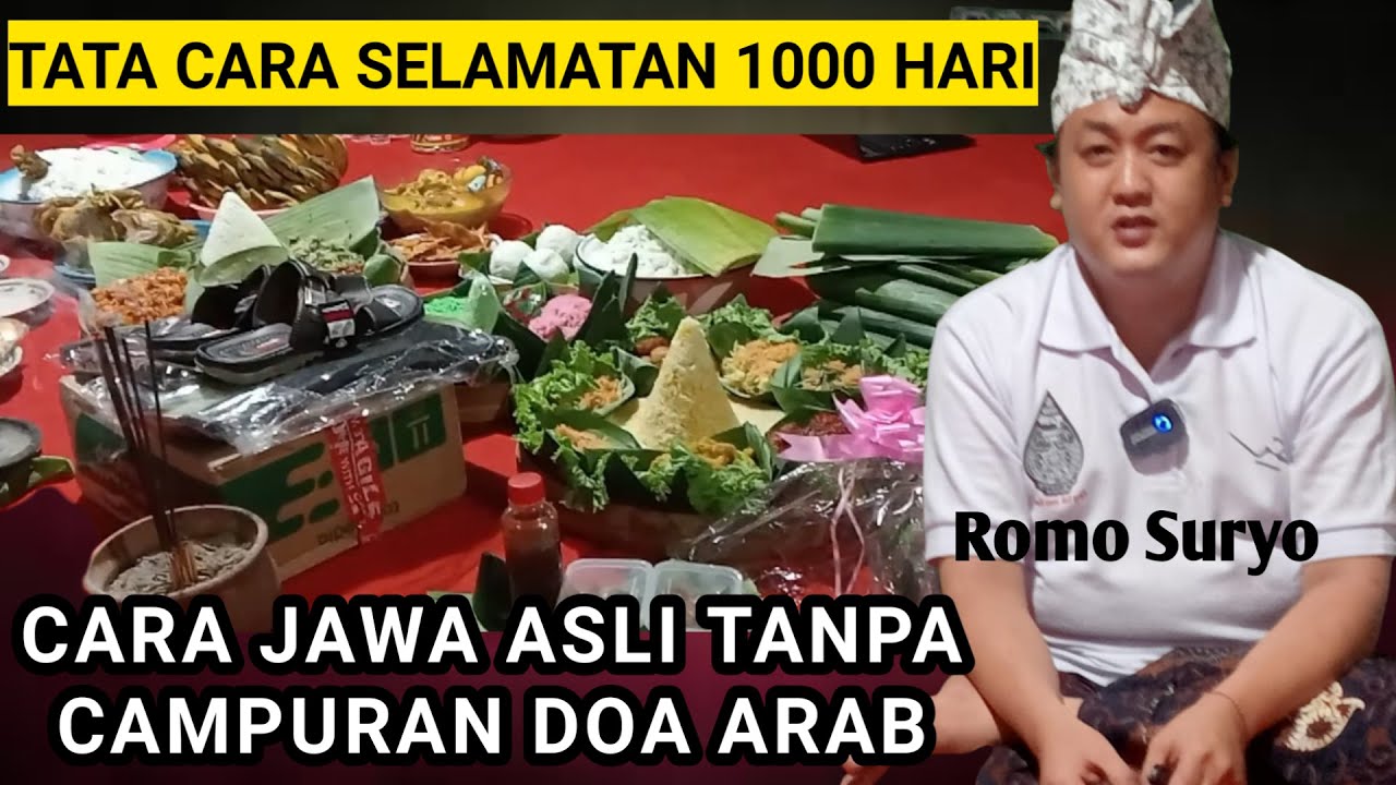 🔴LIVE TATA CARA SELAMATAN 1000 HARI.ORANG MENINGGAL CARA JAWA