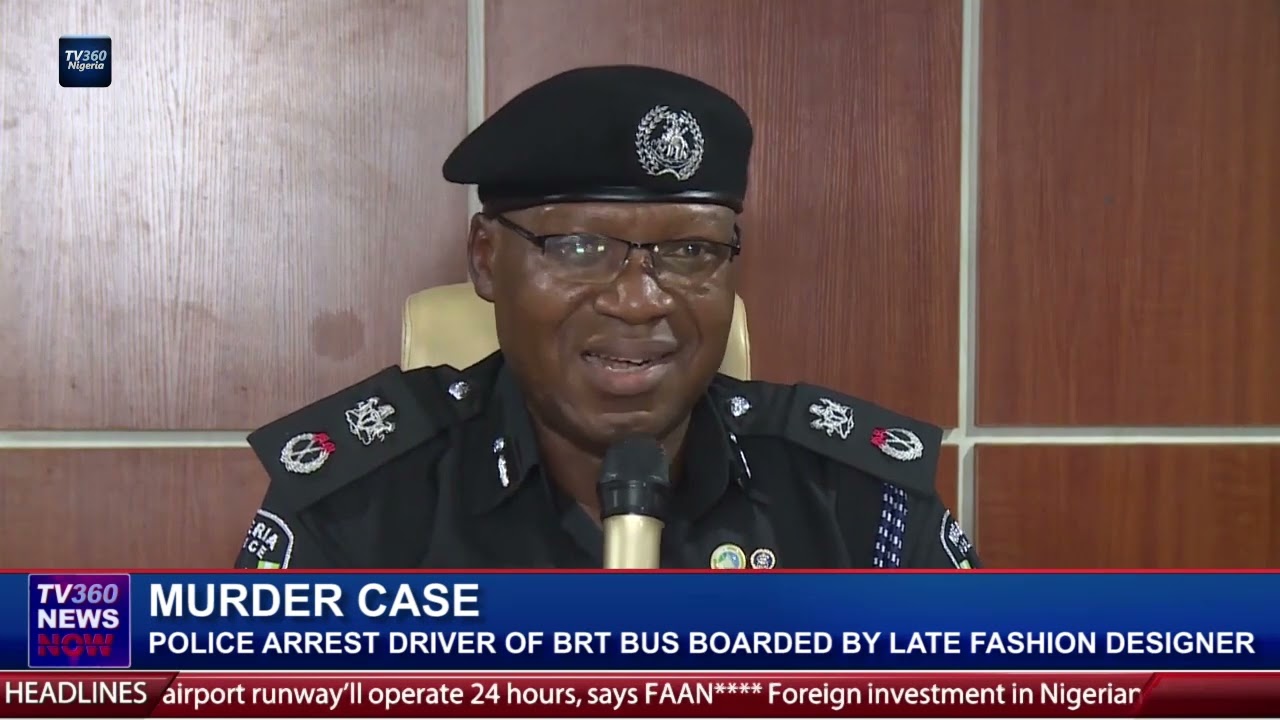 MURDER CASE: POLICE ARREST DRIVER OF BRT BUS BOARDED BY FASHION DESIGNER