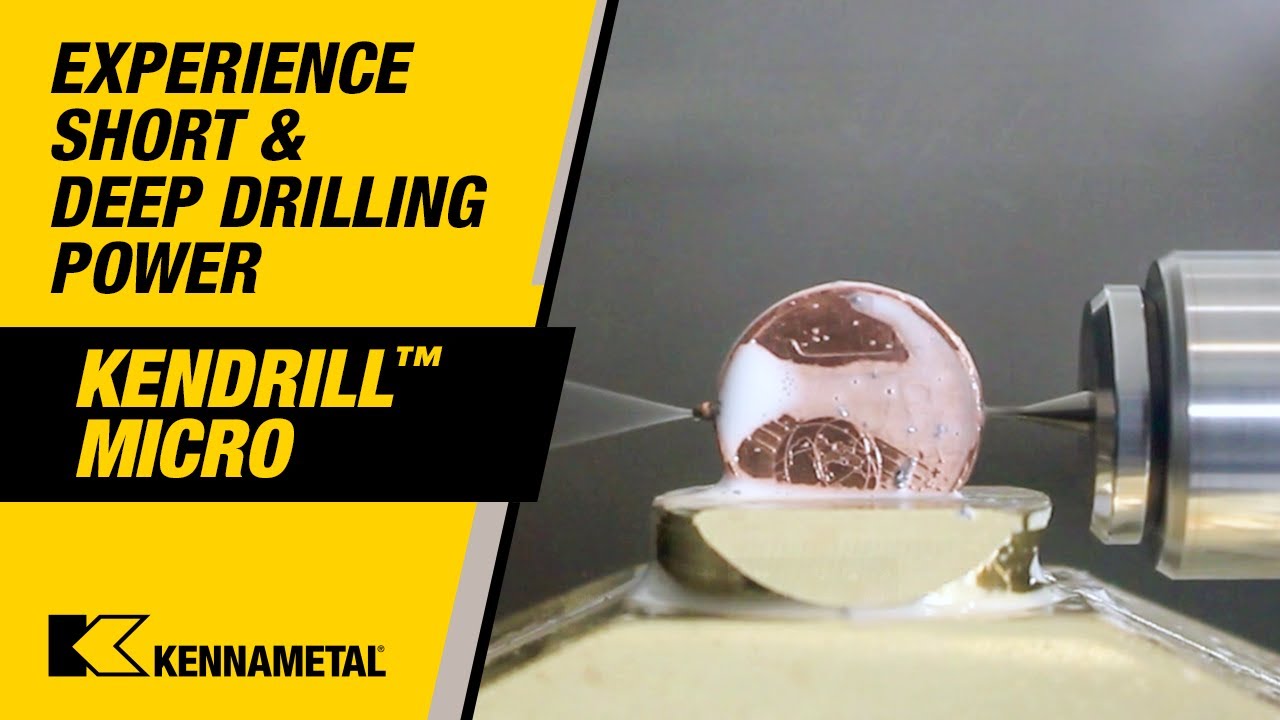 Drilling Through a 1.67mm Euro Cent with KenDrill&trade; Micro