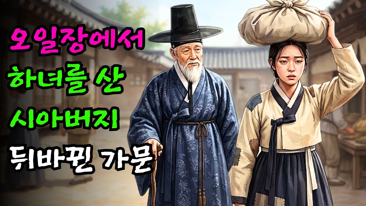 오일장에서 버림받은 하녀를 산 시아버지, 가문이 뒤바뀐 야담 | 야담 | 민담 | 설화 | 고전 | 옛날이야기 |야사